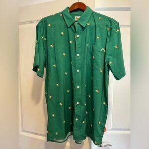 Tipsy Elves St. Patrick’s Day Irish Flag Pattern Button Down Shirt